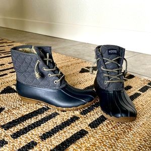 Sperry Topsider Duck boots waterproof rain boot navy sz 7